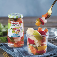 SACLA Italian Giardiniera | Pickled Mixed Vegetables in Vinegar | 10.23 oz