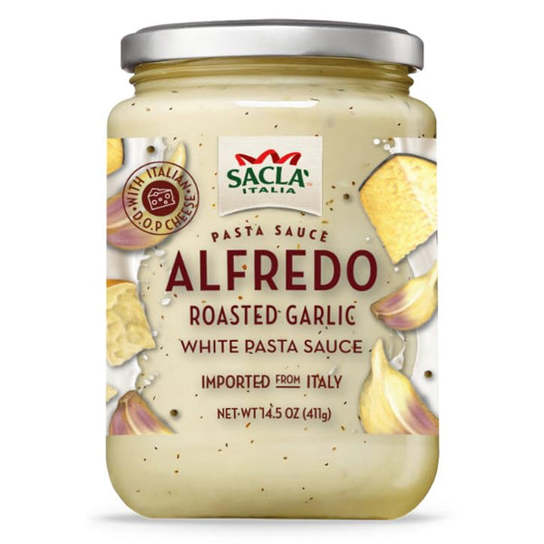 SACLA Alfredo with Roasted Garlic White Pasta Sauce | 14.5 oz