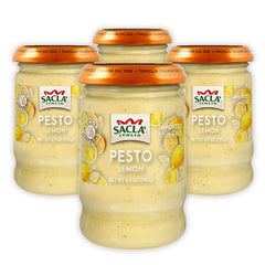 SACLA Lemon Pesto 4-Pack | 4 Jars, 6.7 oz Each, 26.8 oz Total
