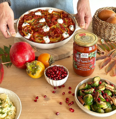 SACLA Puttanesca Cherry Tomato Red Pasta Sauce | No Added Sugar | 24 oz